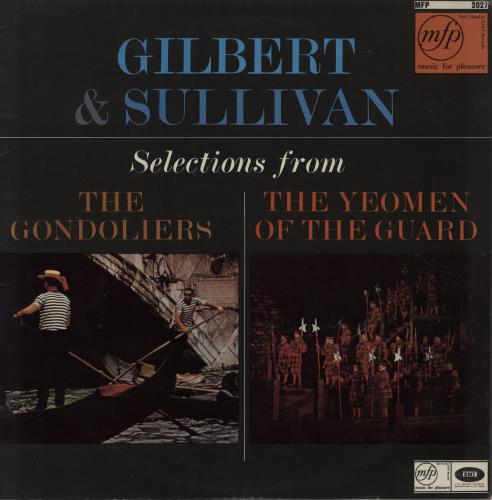 Gilbert & Sullivan Selections From 'The Gondoliers' And 'The Yeomen Of The Guard' vinyl LP album (LP record) UK G+SLPSE752358