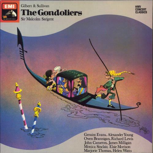 Gilbert & Sullivan The Gondoliers 2-LP vinyl record set (Double LP Album) UK G+S2LTH531114