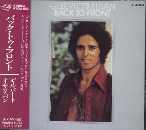 Gilbert O'Sullivan Back To Front CD album (CDLP) Japanese GOSCDBA827856