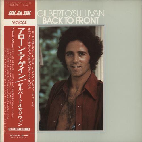 Gilbert O'Sullivan Back To Front vinyl LP album (LP record) Japanese GOSLPBA884375