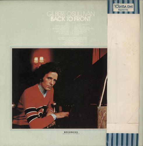 Gilbert O'Sullivan Back To Front vinyl LP album (LP record) Japanese GOSLPBA885836