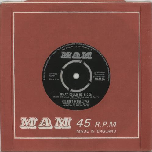 Gilbert O'Sullivan Clair 7" vinyl single (7 inch record / 45) UK GOS07CL347660