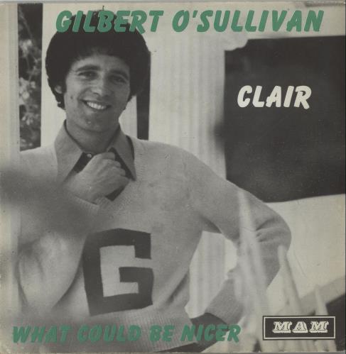 Gilbert O'Sullivan Clair 7" vinyl single (7 inch record / 45) Belgian GOS07CL656730