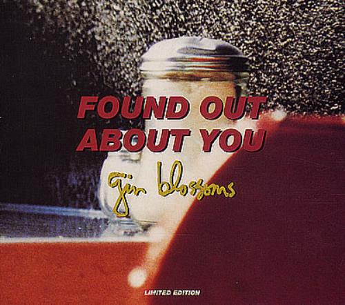 Gin Blossoms Found Out About You CD single (CD5 / 5") UK GNBC5FO71836