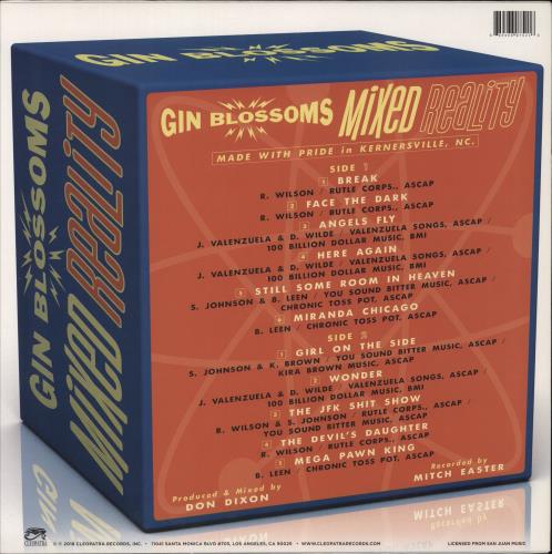 Gin Blossoms Mixed Reality - Red Vinyl vinyl LP album (LP record) US GNBLPMI880041