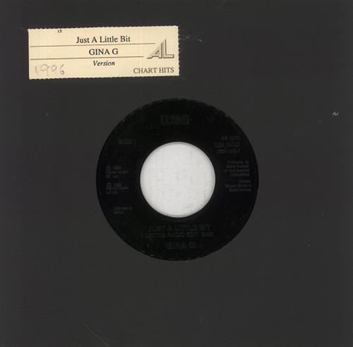 Gina G Just A Little Bit 7" vinyl single (7 inch record / 45) UK GNA07JU855236