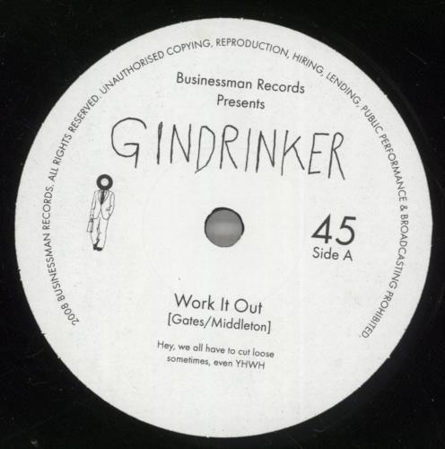 Gindrinker YHWH 7" vinyl single (7 inch record / 45) UK -YT07YH887873