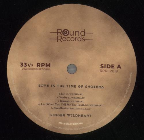 Ginger (Wildhearts) Love In The Time of Cholera 2-LP vinyl record set (Double LP Album) UK IGE2LLO804814