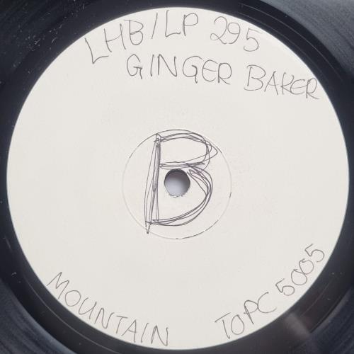 Ginger Baker Eleven Sides Of Baker - Test Pressing vinyl LP album (LP record) UK GBKLPEL832551