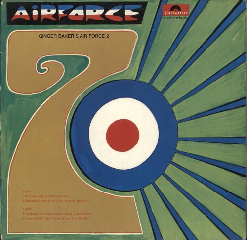 Ginger Baker Ginger Baker's Air Force 2 vinyl LP album (LP record) German GBKLPGI714118