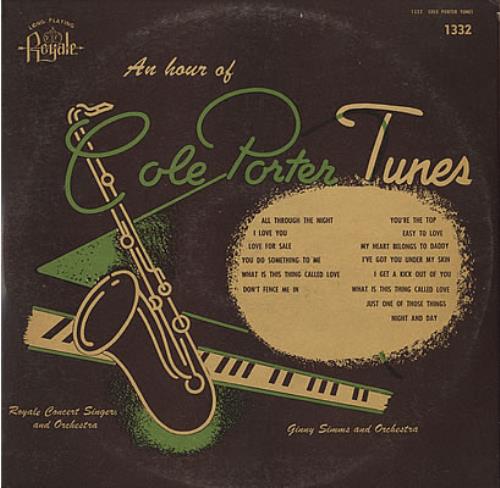 Ginny Simms An Hour Of Cole Porter Tunes vinyl LP album (LP record) US GSILPAN378715
