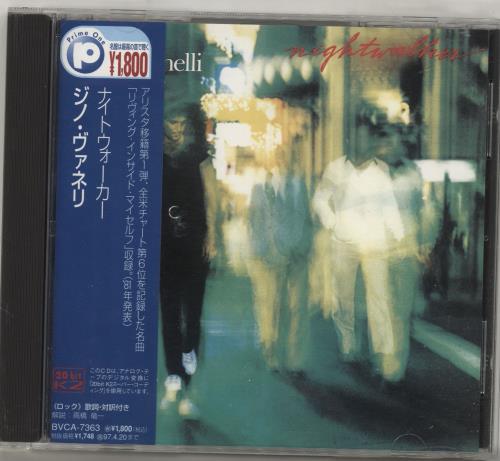 Gino Vannelli Nightwalker CD album (CDLP) Japanese GINCDNI689335