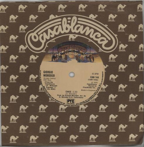 Giorgio Moroder Chase 7" vinyl single (7 inch record / 45) UK GIO07CH662765