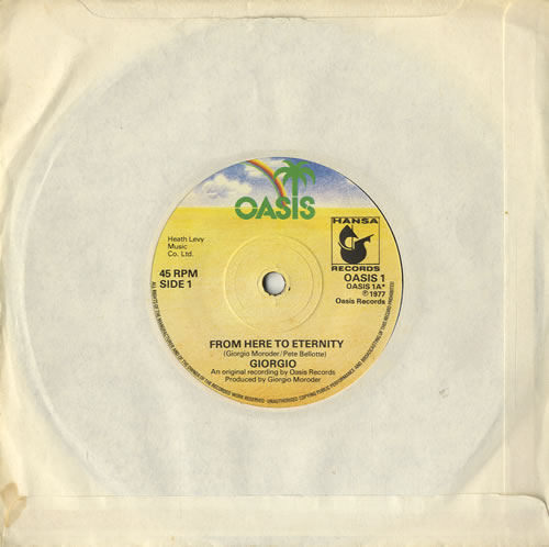 Giorgio Moroder From Here To Eternity - Solid 7" vinyl single (7 inch record / 45) UK GIO07FR566445