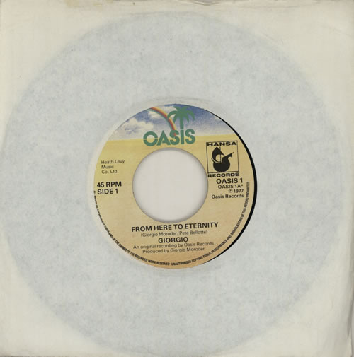 Giorgio Moroder From Here To Eternity - Wide 7" vinyl single (7 inch record / 45) UK GIO07FR576466