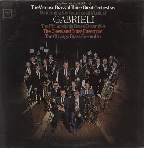 Giovanni Gabrieli The Antiphonal Music Of Gabrieli vinyl LP album (LP record) US GN9LPTH880450