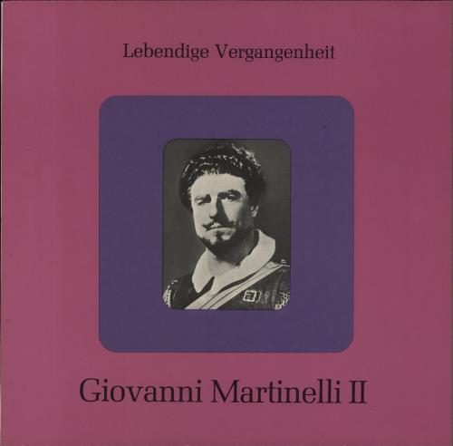 Giovanni Martinelli Giovanni Martinelli II vinyl LP album (LP record) UK 2NTLPGI856417