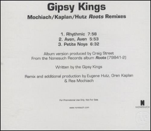 Gipsy Kings Mochiach/Kaplan/Huts 'Roots' Remixes CD single (CD5 / 5") US GIPC5MO409924