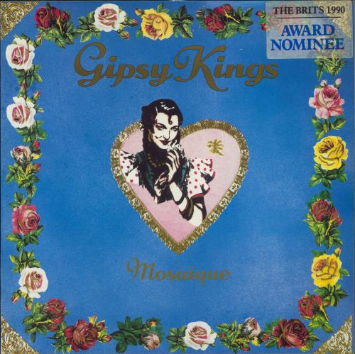 Gipsy Kings Mosaique - Brit Award sticker vinyl LP album (LP record) UK GIPLPMO823757