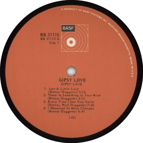 Gipsy Love Gipsy Love - shrink vinyl LP album (LP record) US 0IWLPGI728110