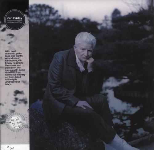 Girl Friday Androgynous Mary - Pink & White Vinyl - Autographed Photo vinyl LP album (LP record) UK -L0LPAN879872