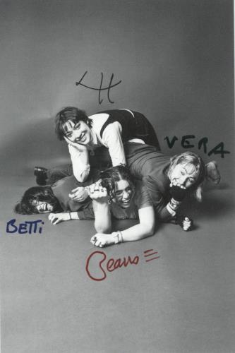 Girl Friday Androgynous Mary - Pink & White Vinyl - Autographed Photo vinyl LP album (LP record) UK -L0LPAN879872