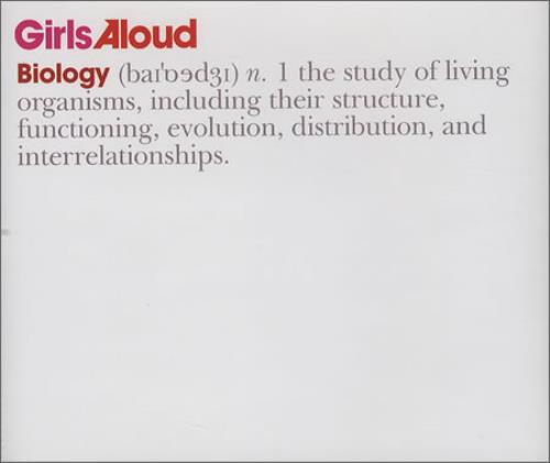 Girls Aloud Biology CD single (CD5 / 5") UK GLUC5BI369615