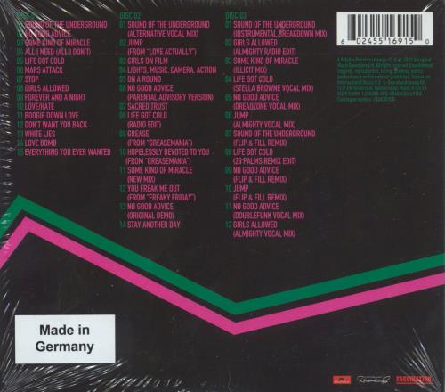 Girls Aloud Sound Of The Underground - 20th Anniversary 3-CD album set (Triple CD) UK GLU3CSO817015