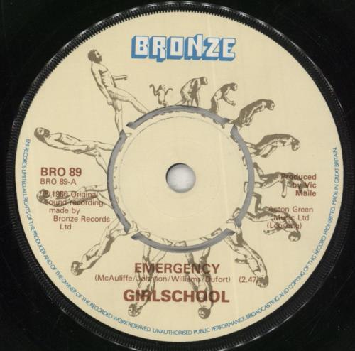 Girlschool Emergency + p/s 7" vinyl single (7 inch record / 45) UK GSC07EM188991