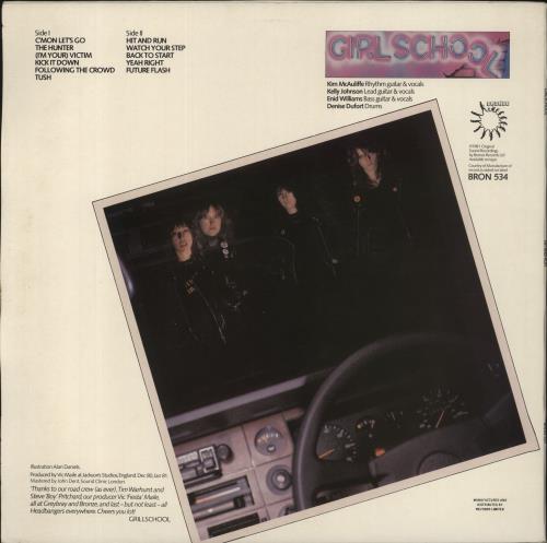 Girlschool Hit And Run - Red Vinyl vinyl LP album (LP record) UK GSCLPHI135684