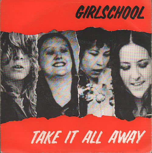 Girlschool Take It All Away 7" vinyl single (7 inch record / 45) French GSC07TA637323