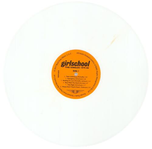 Girlschool The Singles 1979-84 - White Vinyl vinyl LP album (LP record) US GSCLPTH865409