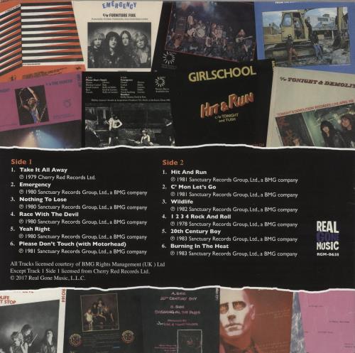 Girlschool The Singles 1979-84 - White Vinyl vinyl LP album (LP record) US GSCLPTH865409