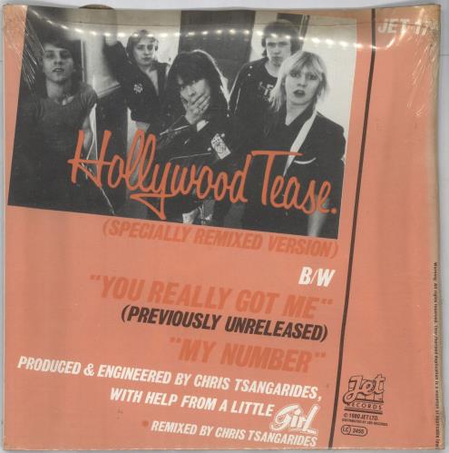 Girl Hollywood Tease - Poster Sleeve + Sealed 7" vinyl single (7 inch record / 45) UK GIR07HO703319