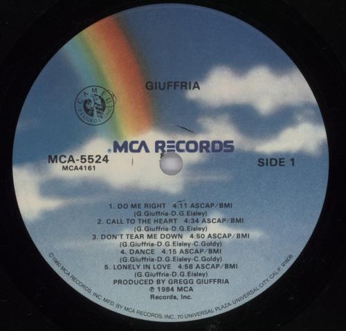 Giuffria Giuffria vinyl LP album (LP record) US G76LPGI896792