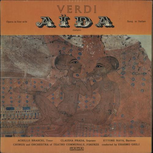 Giuseppe Verdi A�da vinyl LP album (LP record) UK VBOLPAD764877