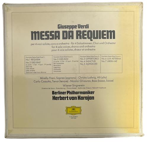 Giuseppe Verdi Messa Da Requiem - Sealed Vinyl Box Set German VBOVXME820440