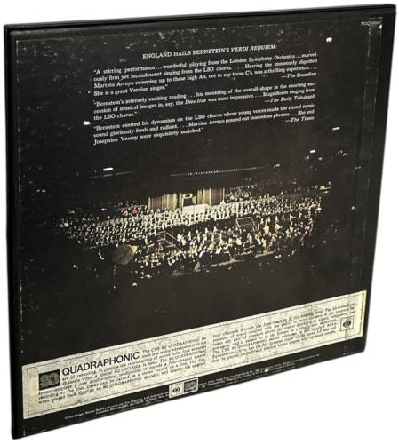Giuseppe Verdi Requiem - Quadraphonic 2-LP vinyl record set (Double LP Album) US VBO2LRE869432