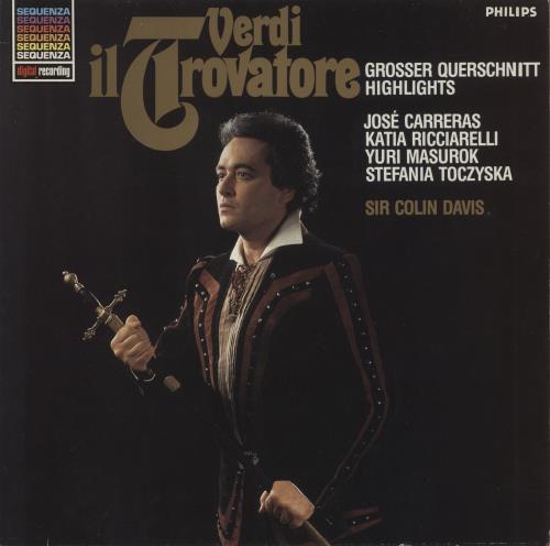 Giuseppe Verdi Verdi: Il Trovatore (Highlights) vinyl LP album (LP record) Dutch VBOLPVE879914