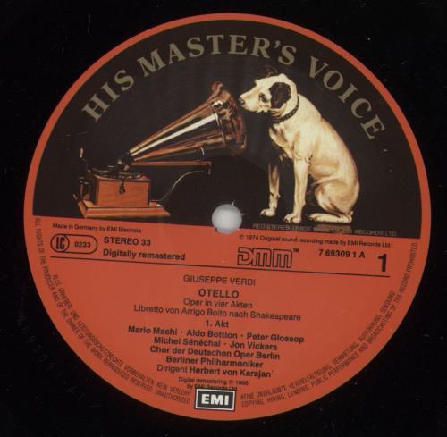 Giuseppe Verdi Verdi: Otello Vinyl Box Set German VBOVXVE880245