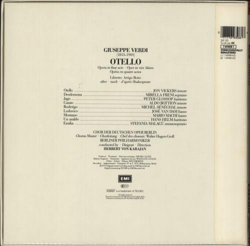 Giuseppe Verdi Verdi: Otello Vinyl Box Set German VBOVXVE880245