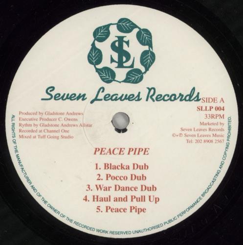 Gladstone Anderson Peace Pipe vinyl LP album (LP record) UK IQALPPE868944