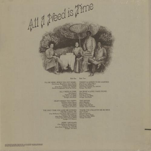 Gladys Knight & The Pips All I Need Is Time - shrink vinyl LP album (LP record) US GLDLPAL758447