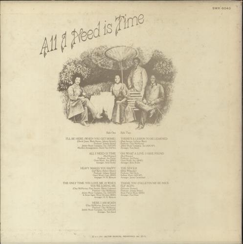 Gladys Knight & The Pips All I Need Is Time vinyl LP album (LP record) Japanese GLDLPAL873776