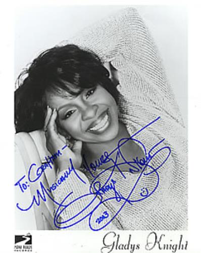 Gladys Knight & The Pips Autographed Publicity Photograph photograph UK GLDPHAU260838