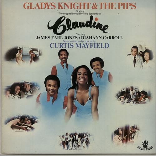 Gladys Knight & The Pips Claudine + press release vinyl LP album (LP record) UK GLDLPCL632147