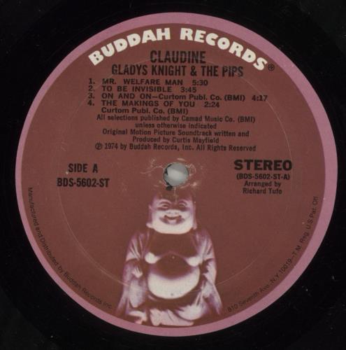 Gladys Knight & The Pips Claudine vinyl LP album (LP record) US GLDLPCL580980