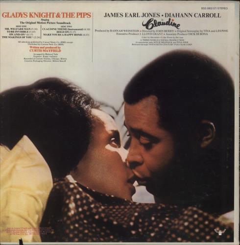 Gladys Knight & The Pips Claudine vinyl LP album (LP record) US GLDLPCL580980