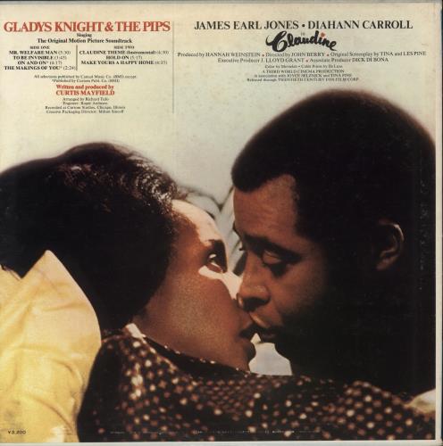 Gladys Knight & The Pips Claudine vinyl LP album (LP record) Japanese GLDLPCL873728