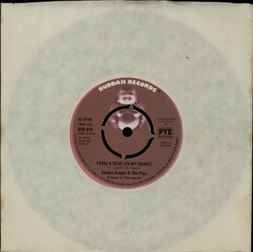 Gladys Knight & The Pips I Feel A Song (In My Heart) - 4prong 7" vinyl single (7 inch record / 45) UK GLD07IF600886